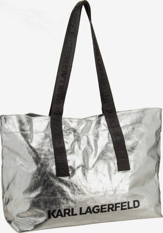 Karl Lagerfeld Shopper ' Essential' in Silver: front