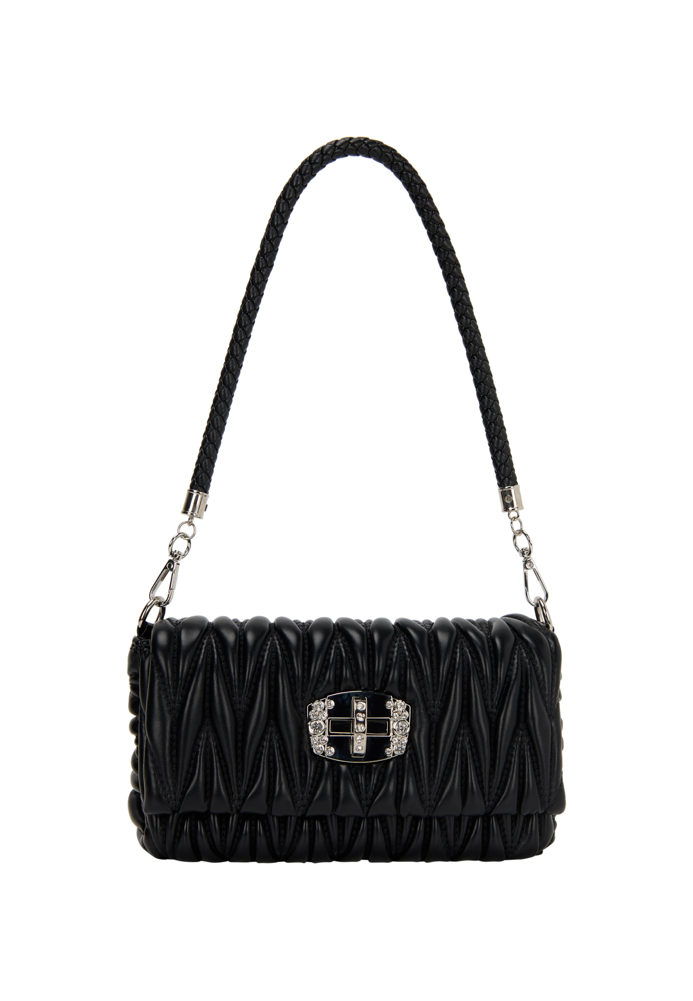 faina Axelremsväska 'Elegant' i svart: framsida