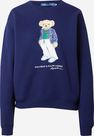 Sweat-shirt Polo Ralph Lauren en bleu : devant