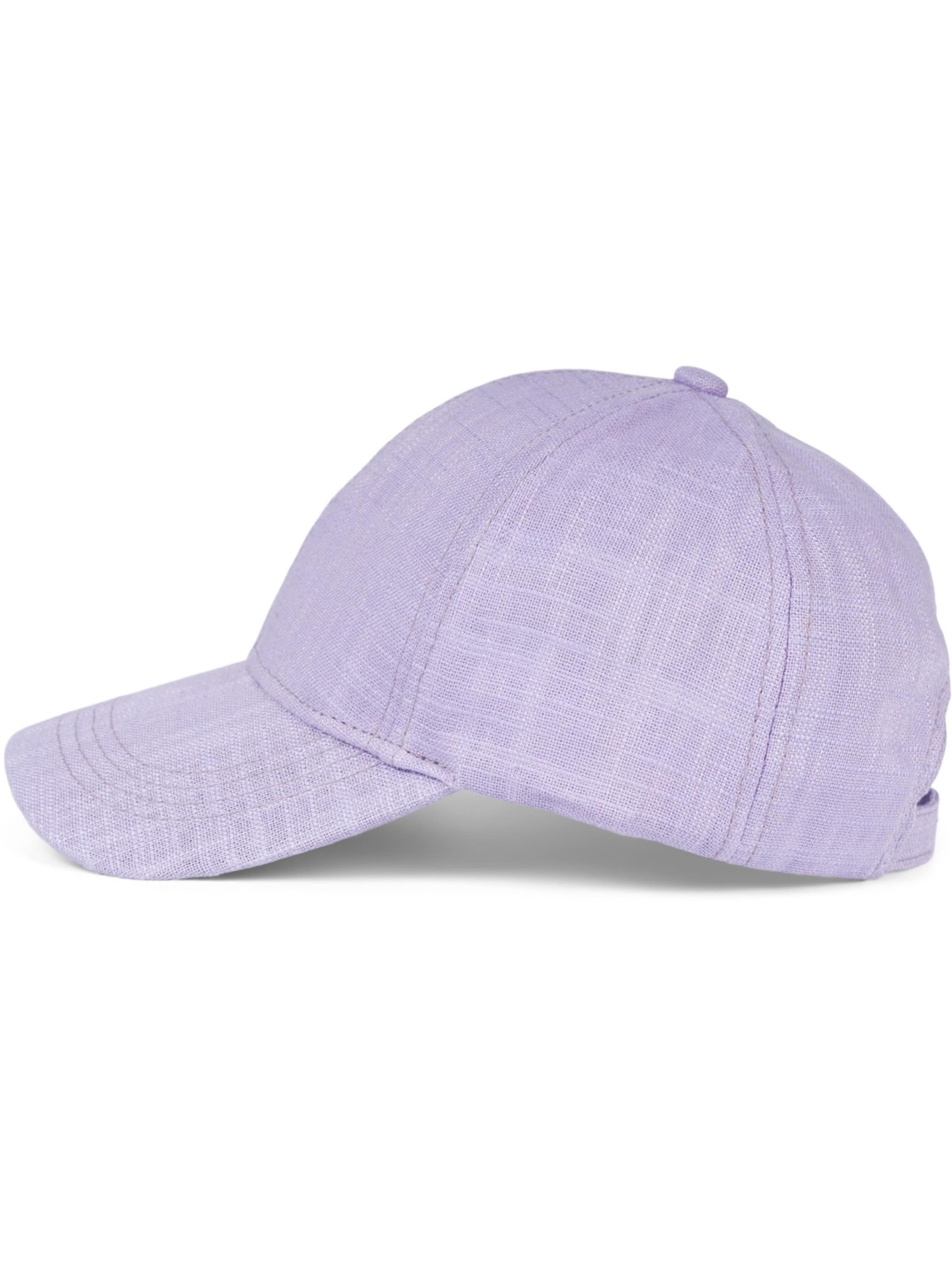 styleBREAKER Cap 'Leinen Baseball Cap' in Purple