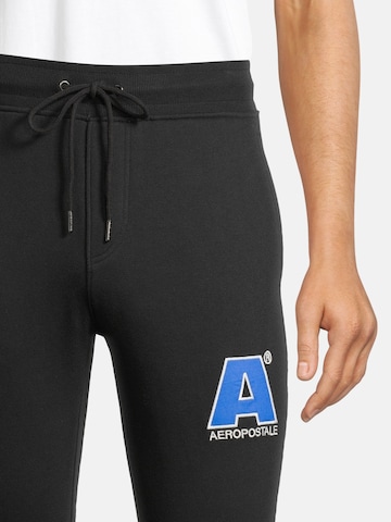 Regular Pantalon 'HERITAGE' AÉROPOSTALE en noir