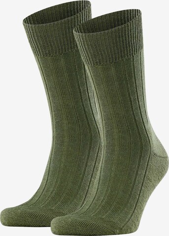 FALKE Athletic Socks in Green: front