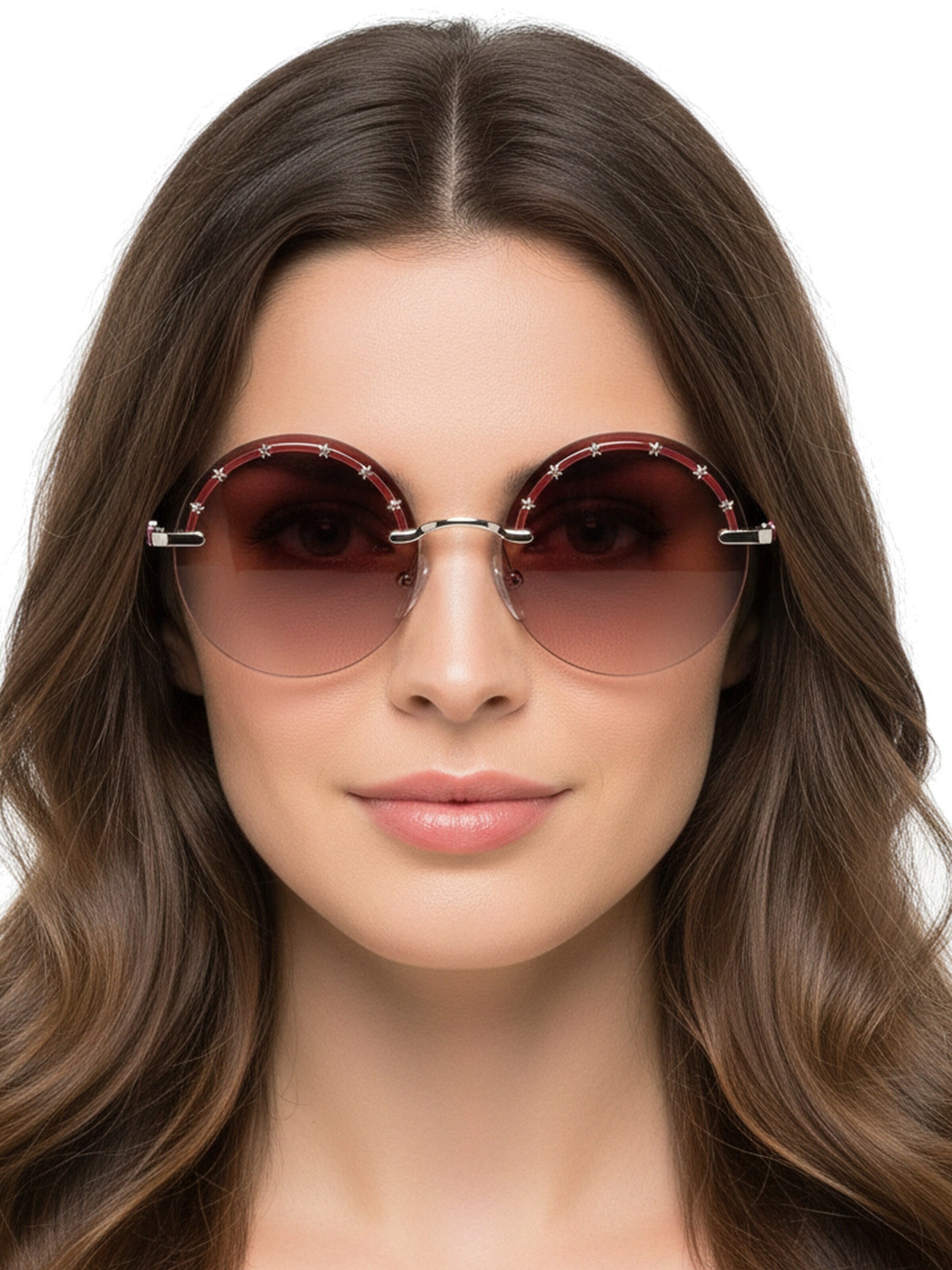 Lunettes de soleil Liu Jo en or : devant