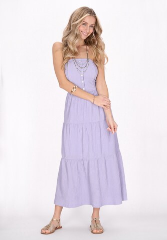 IZIA - Vestido 'Spring Summer' em roxo: frente