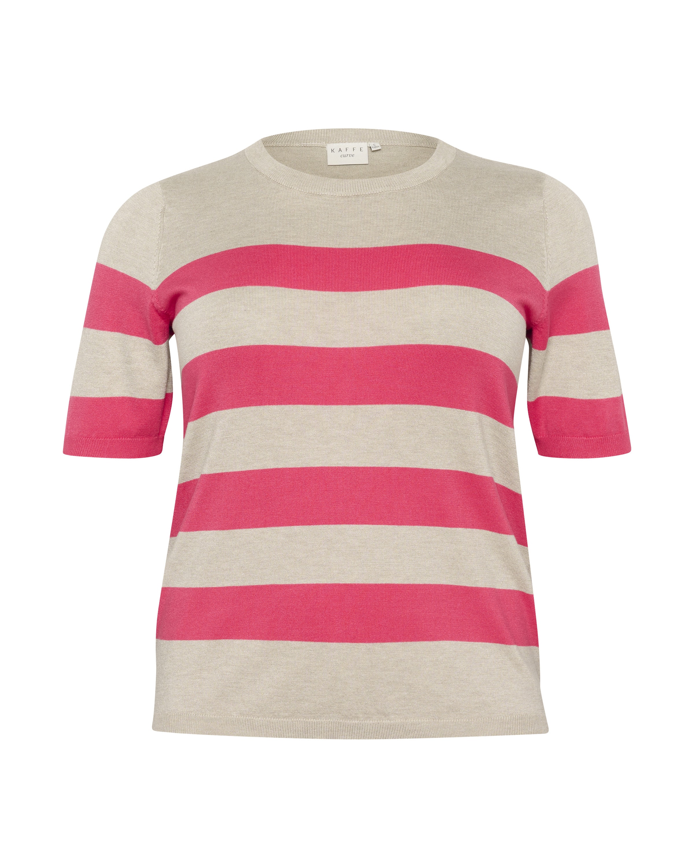 Pull-over 'KCLizzy' KAFFE CURVE en beige : devant