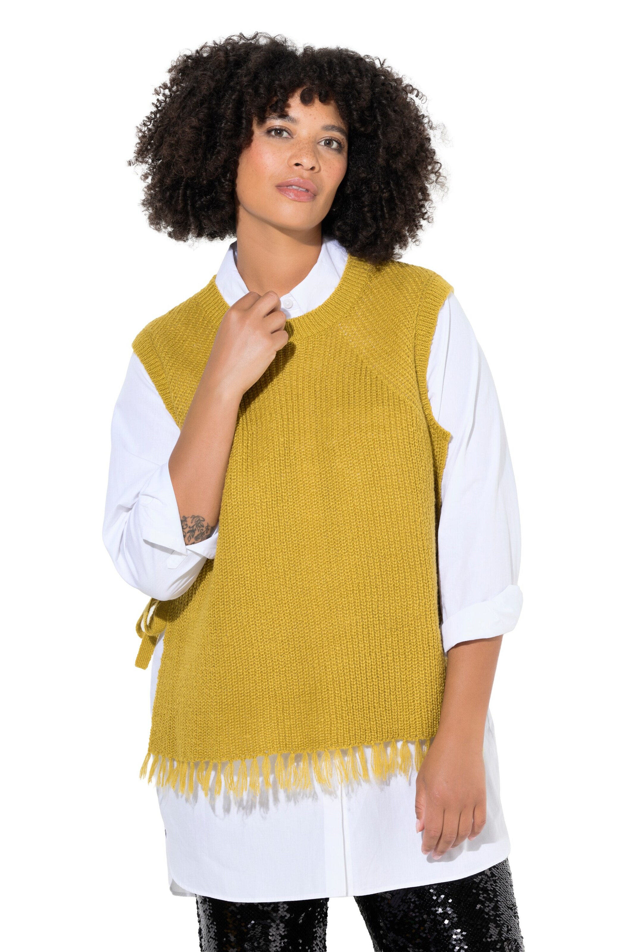 Pull-over Angel of Style en jaune : devant