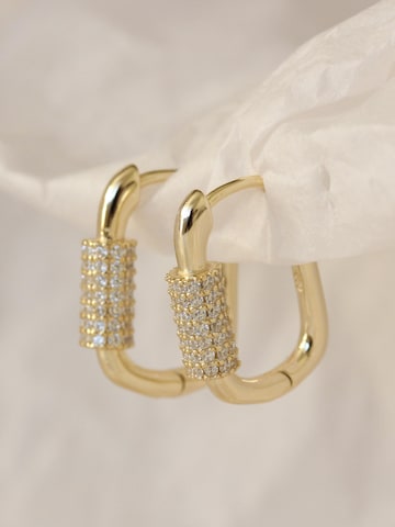 Kamiko Oorbellen 'DAZZLE Huggies' in Goud