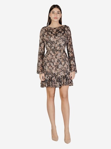 GUESS - Vestido 'LS ILENIA PLEAT DRESS W6RK37 WJ712' en beige