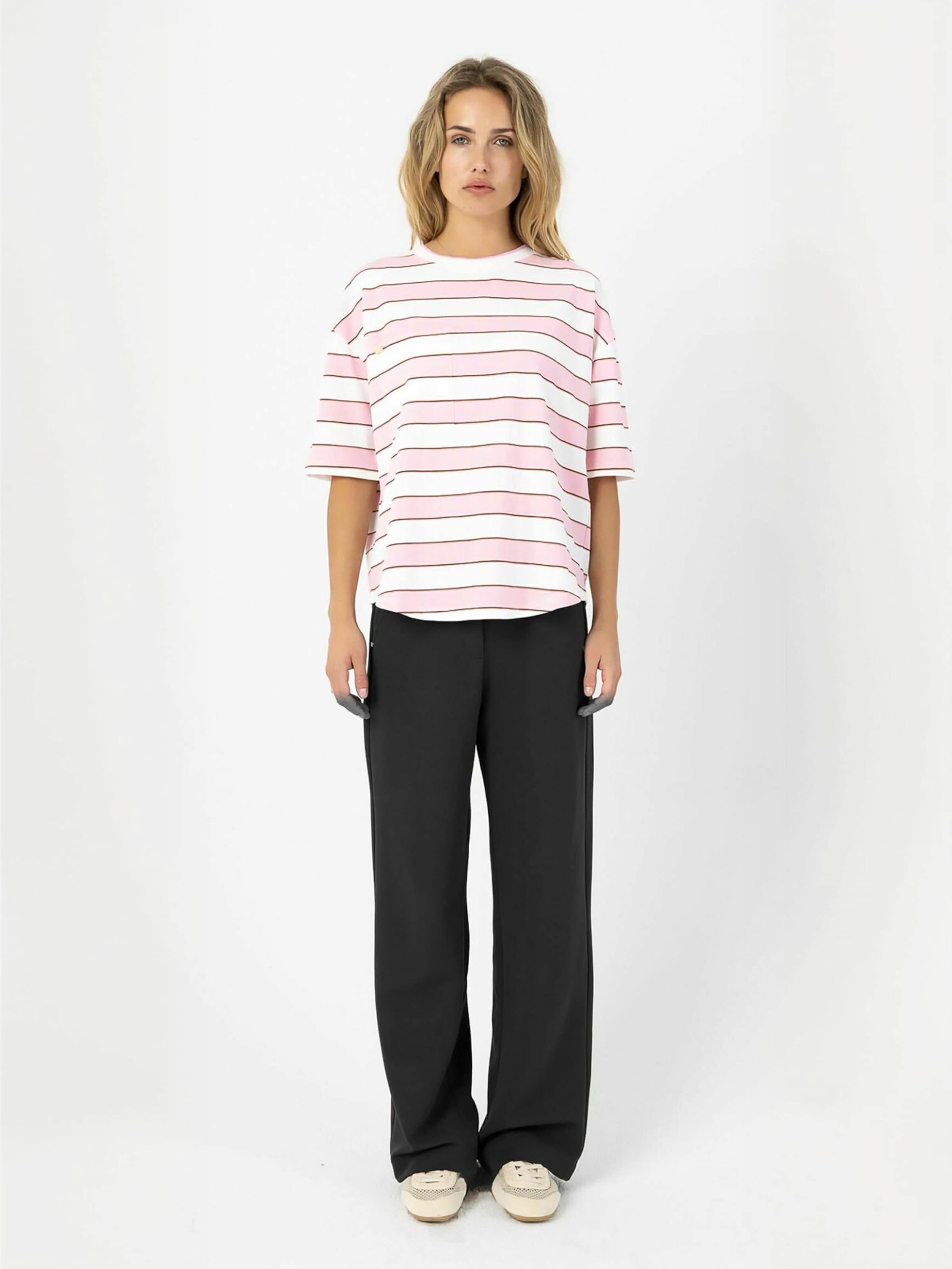 Regular Pantaloni ' Jersey ' de la Coster Copenhagen pe negru: față