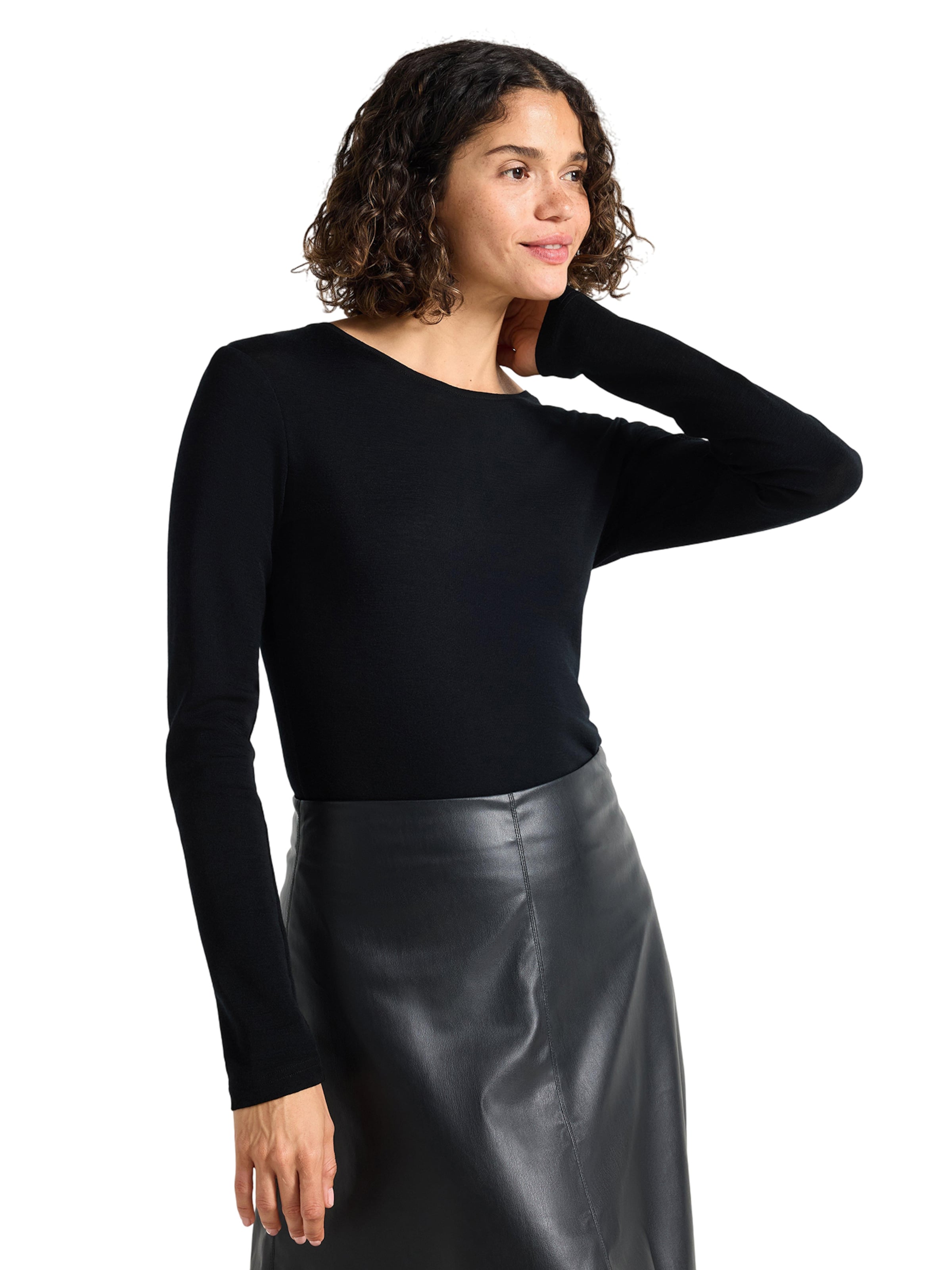 Lindex Shirt in Black: front