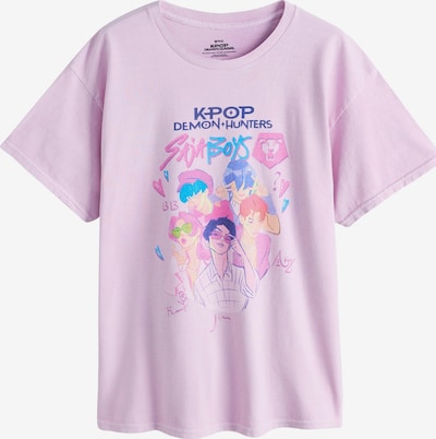 Laisvi marškinėliai 'Kpop Demon Hunters' iš Next, spalva – azuro spalva / tamsiai mėlyna / rožinė / šviesiai rožinė, Prekių apžvalga
