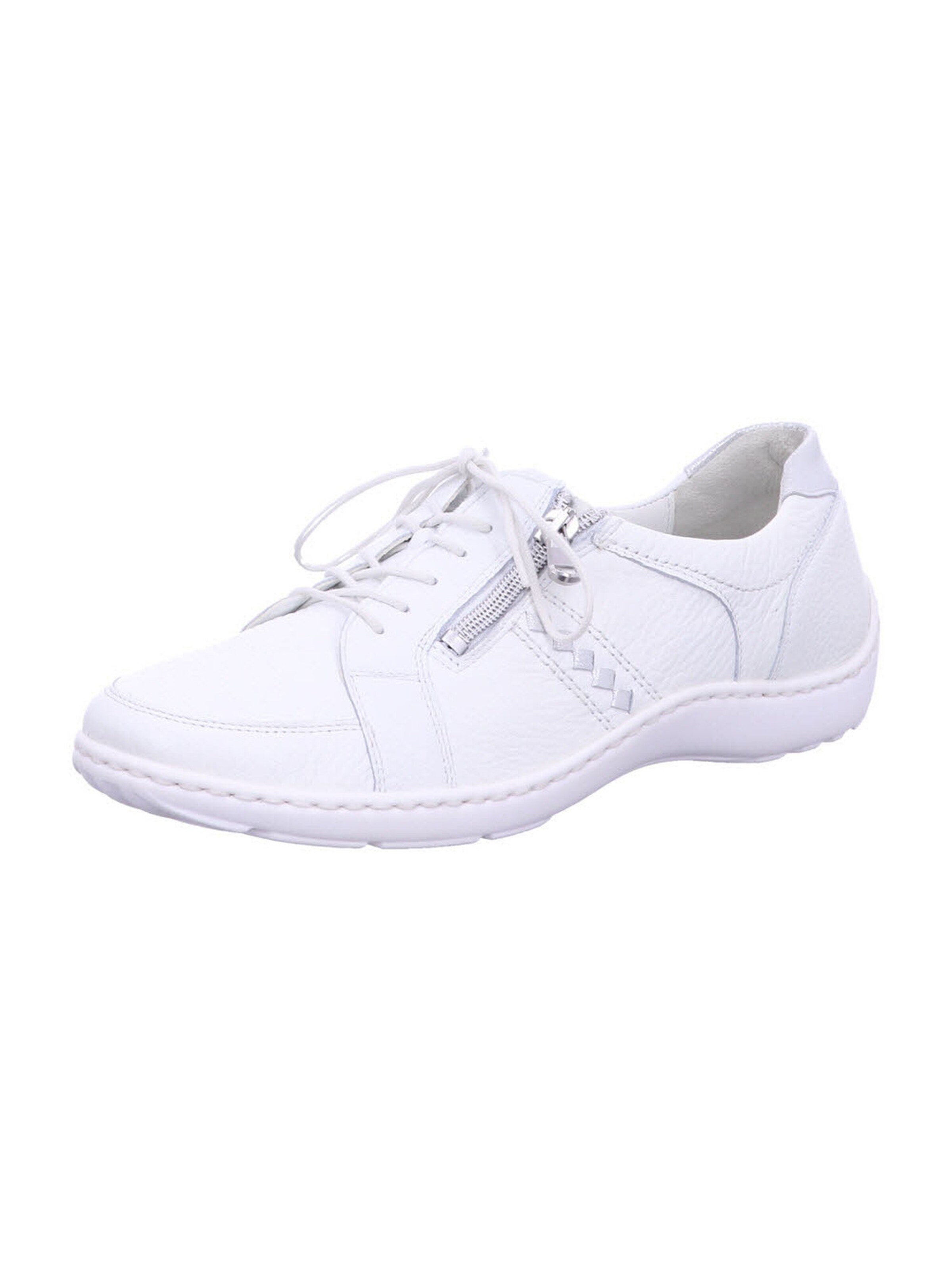 WALDLÄUFER Lace-Up Shoes 'Henni' in Silver: front