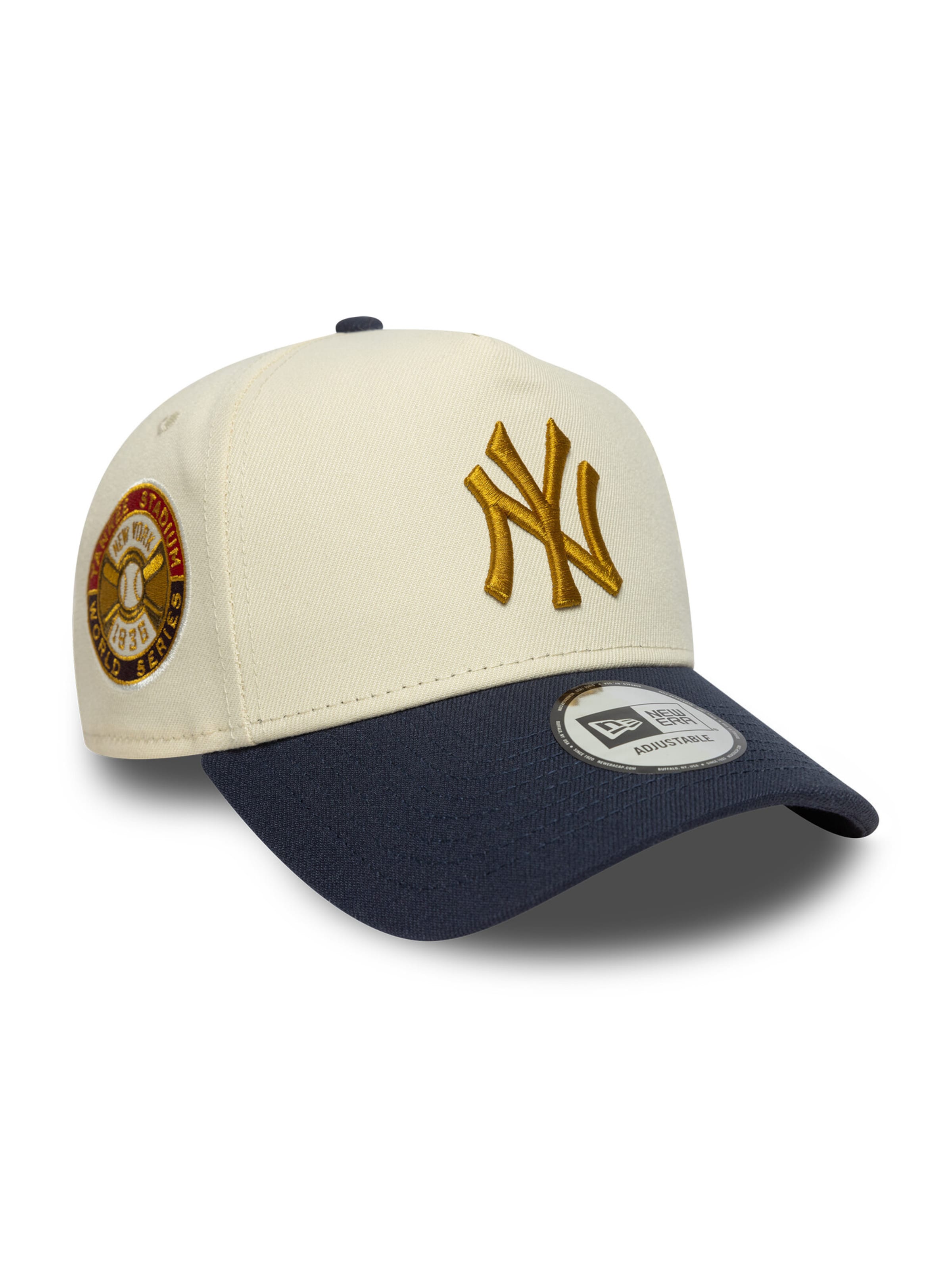 NEW ERA Sportpet '9FORTY E-Frame New York Yankees MLB World Series' in Beige