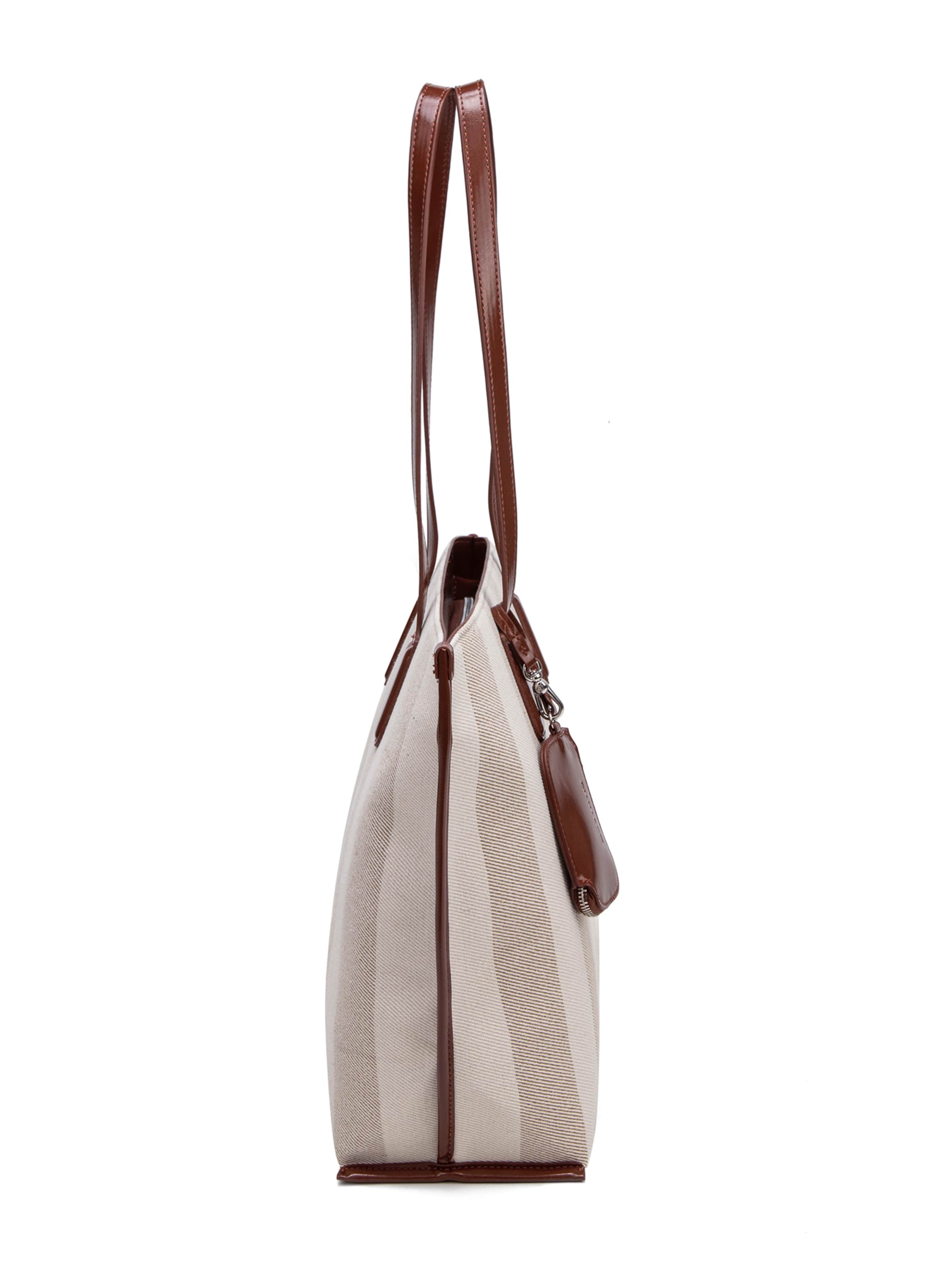 Shopper 'Borsa Shopper Donna Diana & Co Firenze - Righe e con Zip' di Diana&Co. in marrone