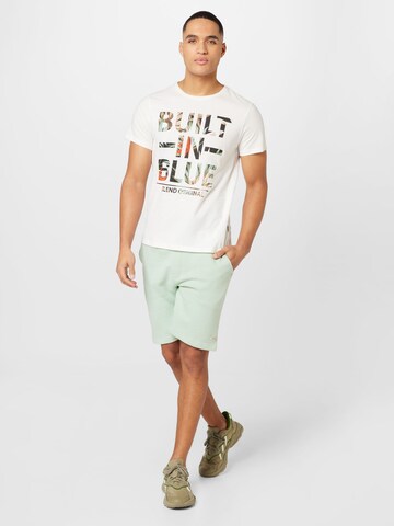 BLEND T-shirt i vit