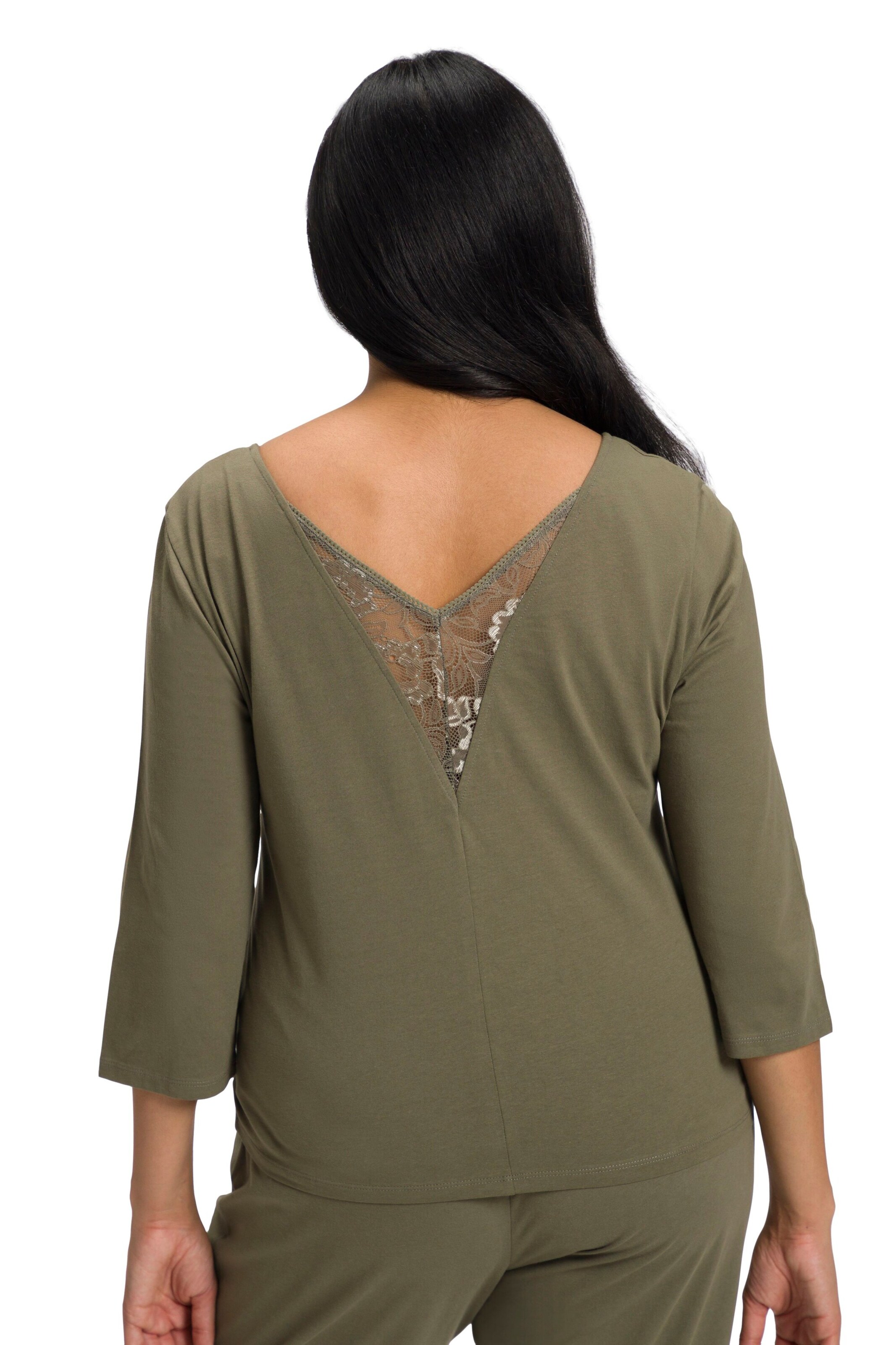 Ulla Popken Pajama shirt in Green