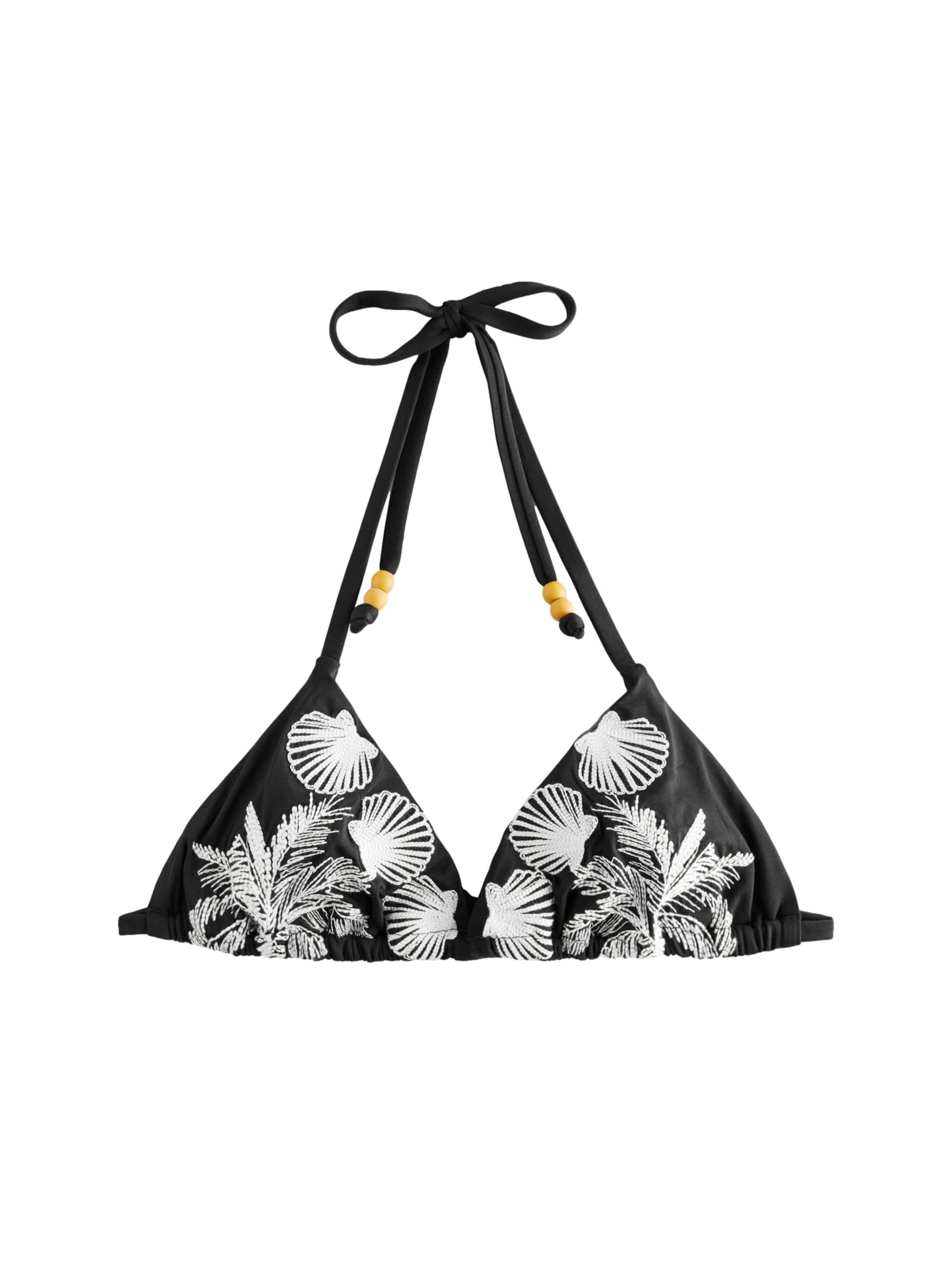 Next Треугольник Верх бикини в Черный: спереди