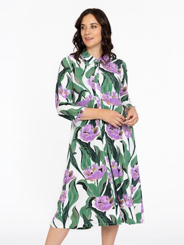 Robe Yoek en mélange de couleurs : devant