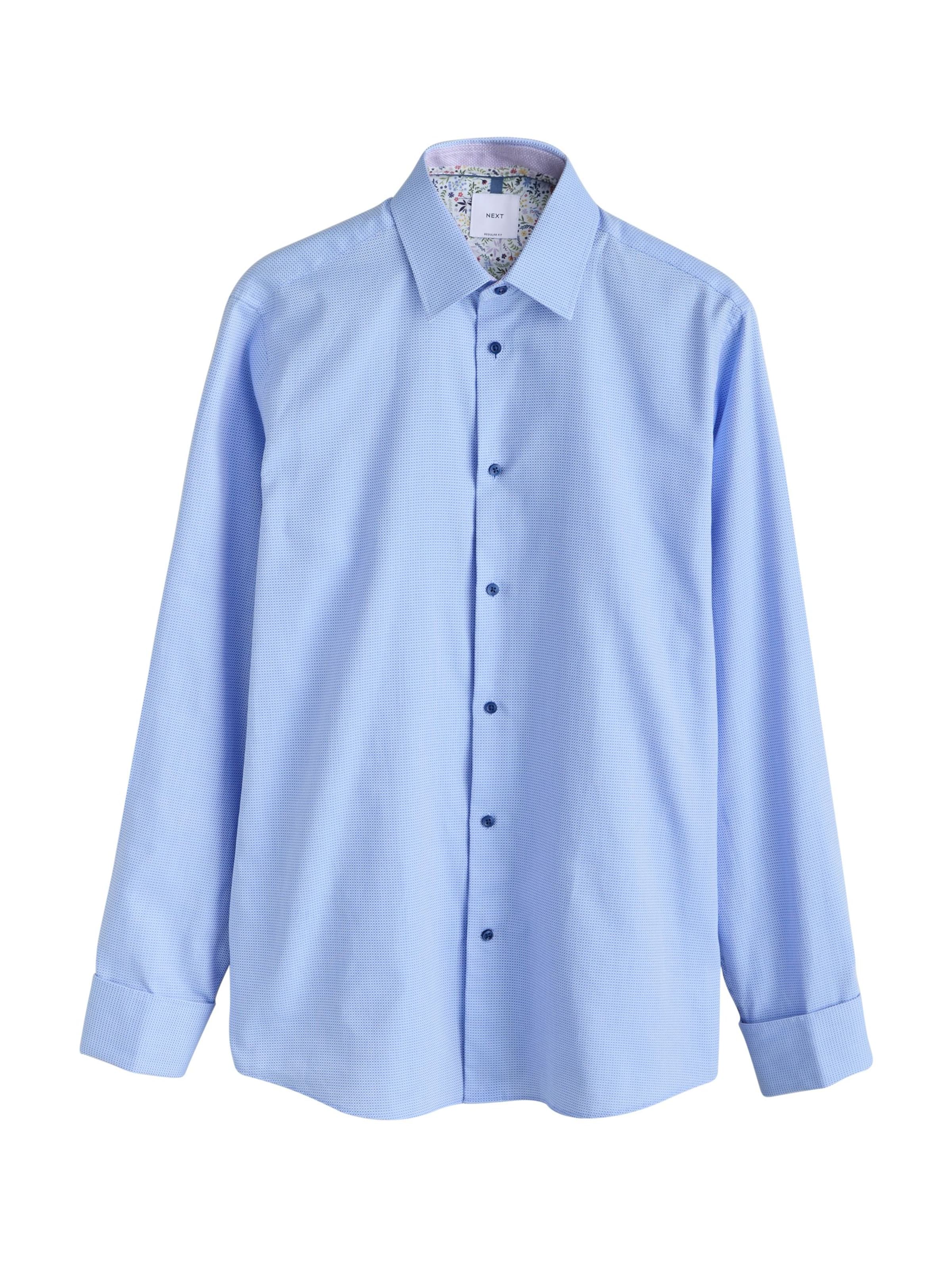 Coupe regular Chemise Next en bleu : devant
