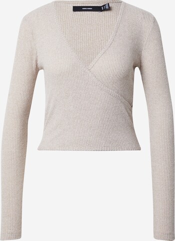 VERO MODA Sweater 'Sheila' in Brown: front