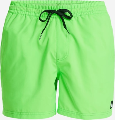 QUIKSILVER Shorts de bain 'Everyday Solid 15' en L en vert fluo / noir, Vue avec produit