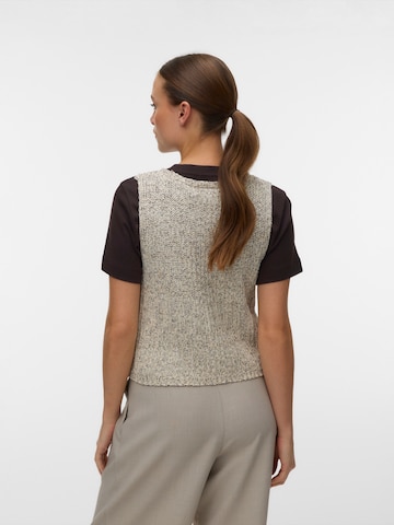 VERO MODA Gebreide bodywarmer 'VMPENELOPE' in Beige