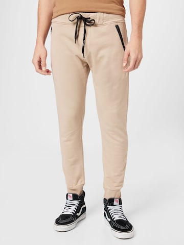 Effilé Pantalon REPLAY en beige : devant