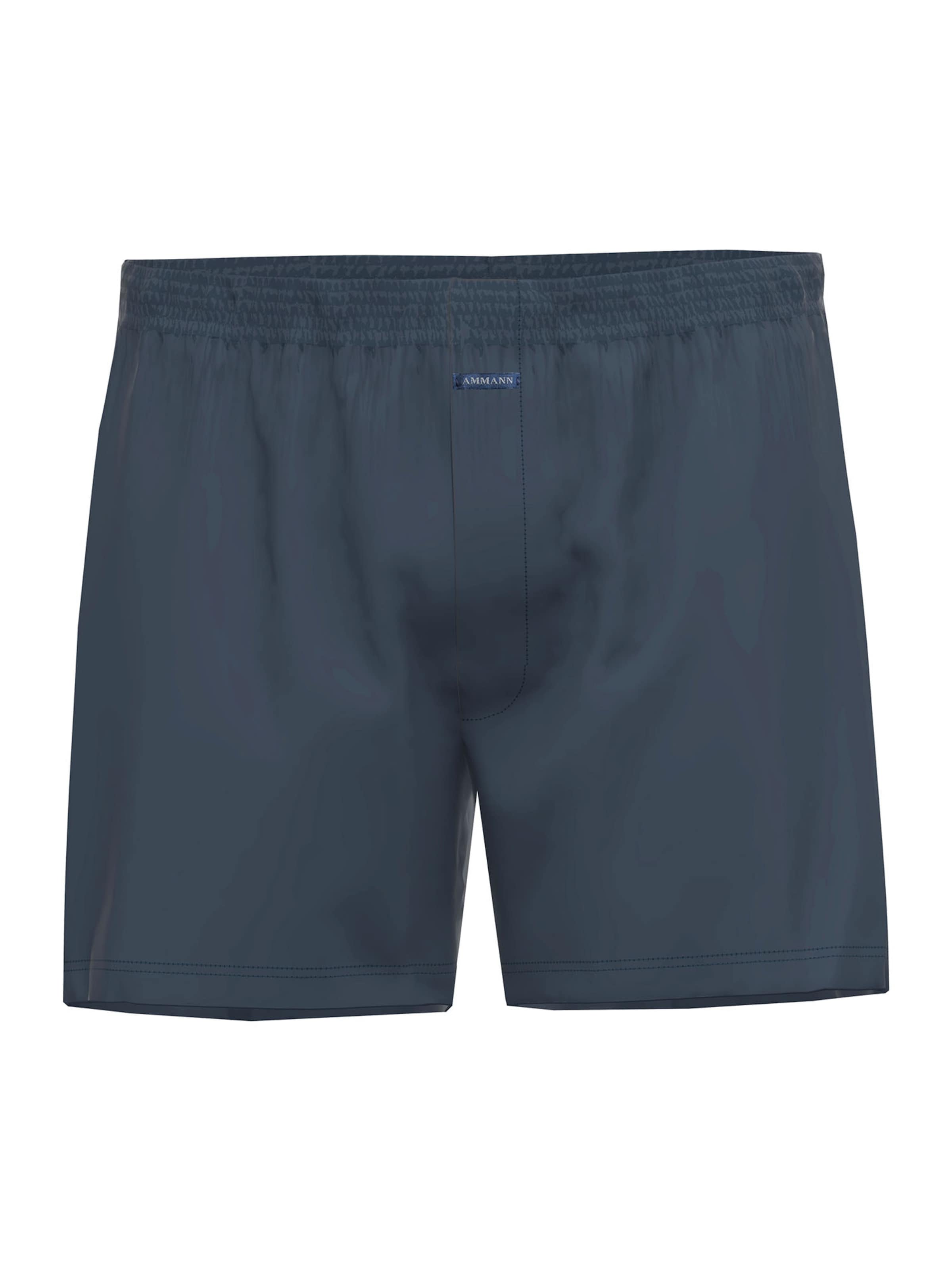 Boxers ' Basic Cotton ' Ammann en bleu : devant