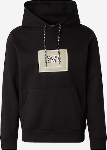 Felpa 'JJRAIN' di JACK & JONES in nero: frontale