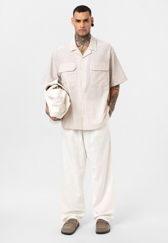 Dandalo Comfort fit Button Up Shirt 'Rik' in Beige