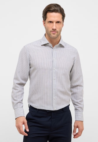 ETERNA Regular fit Overhemd in Blauw: voorkant