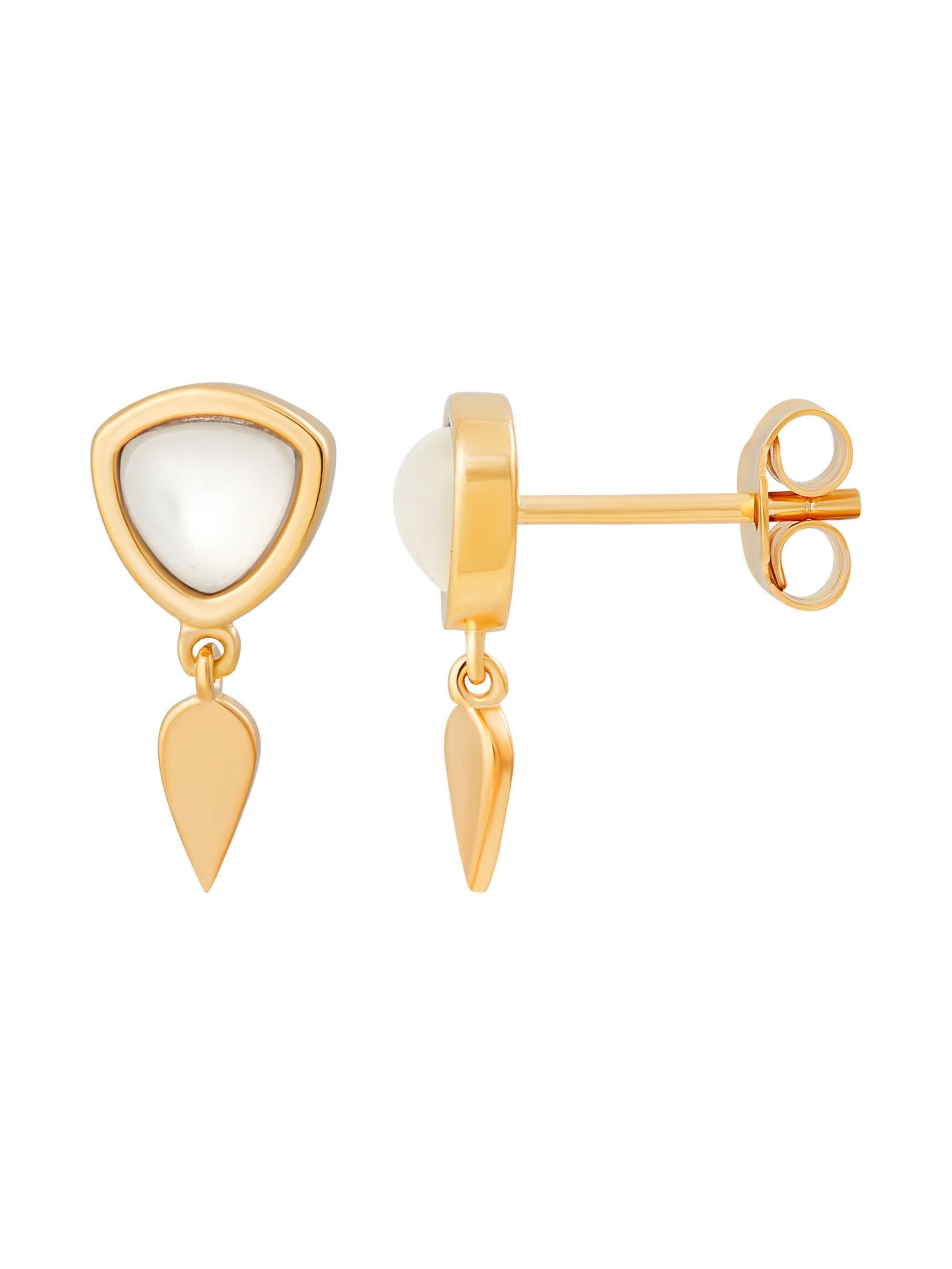 Boucles d'oreilles caï en jaune