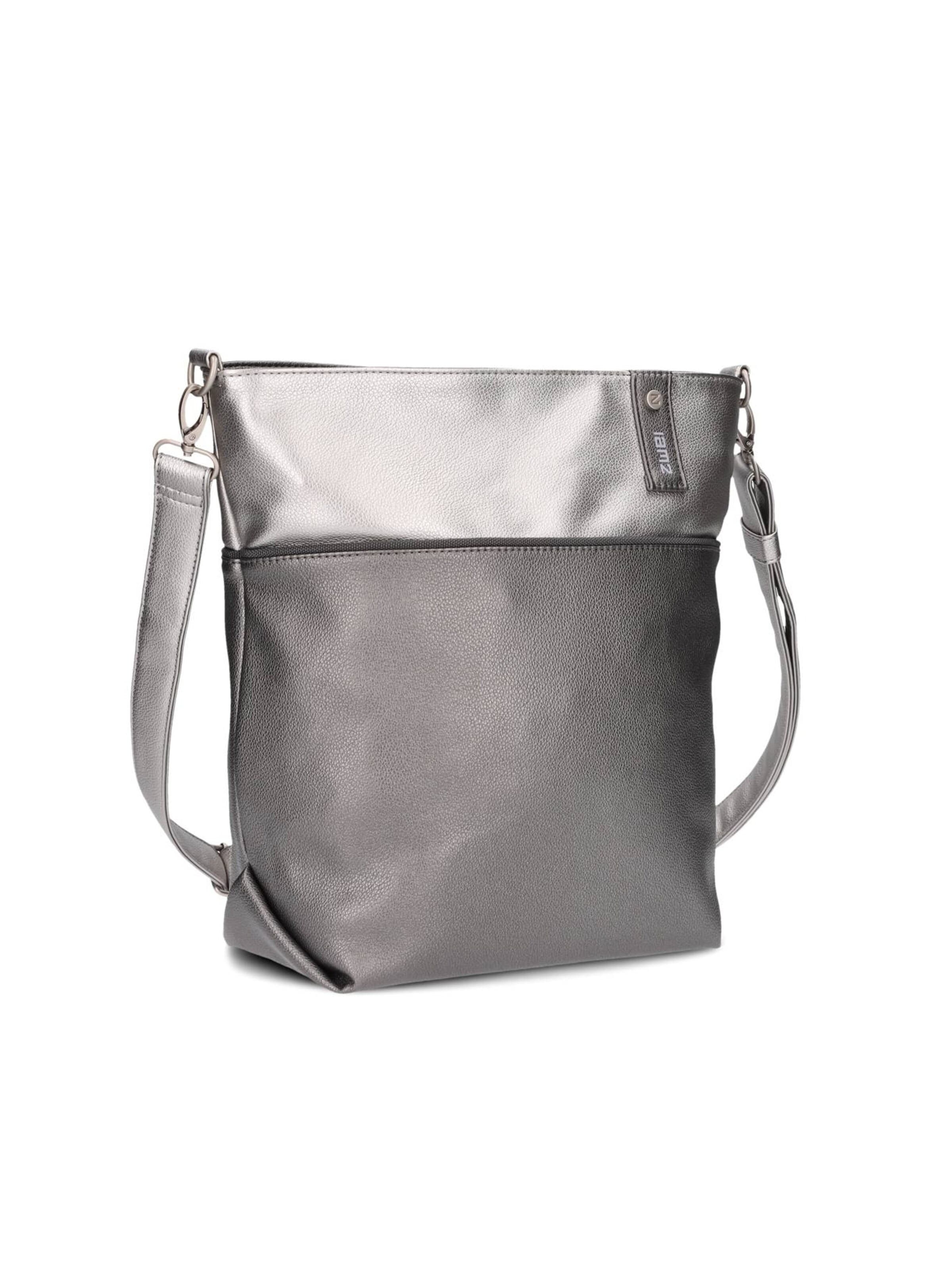 ZWEI Crossbody bag 'JANA J12' in Silver