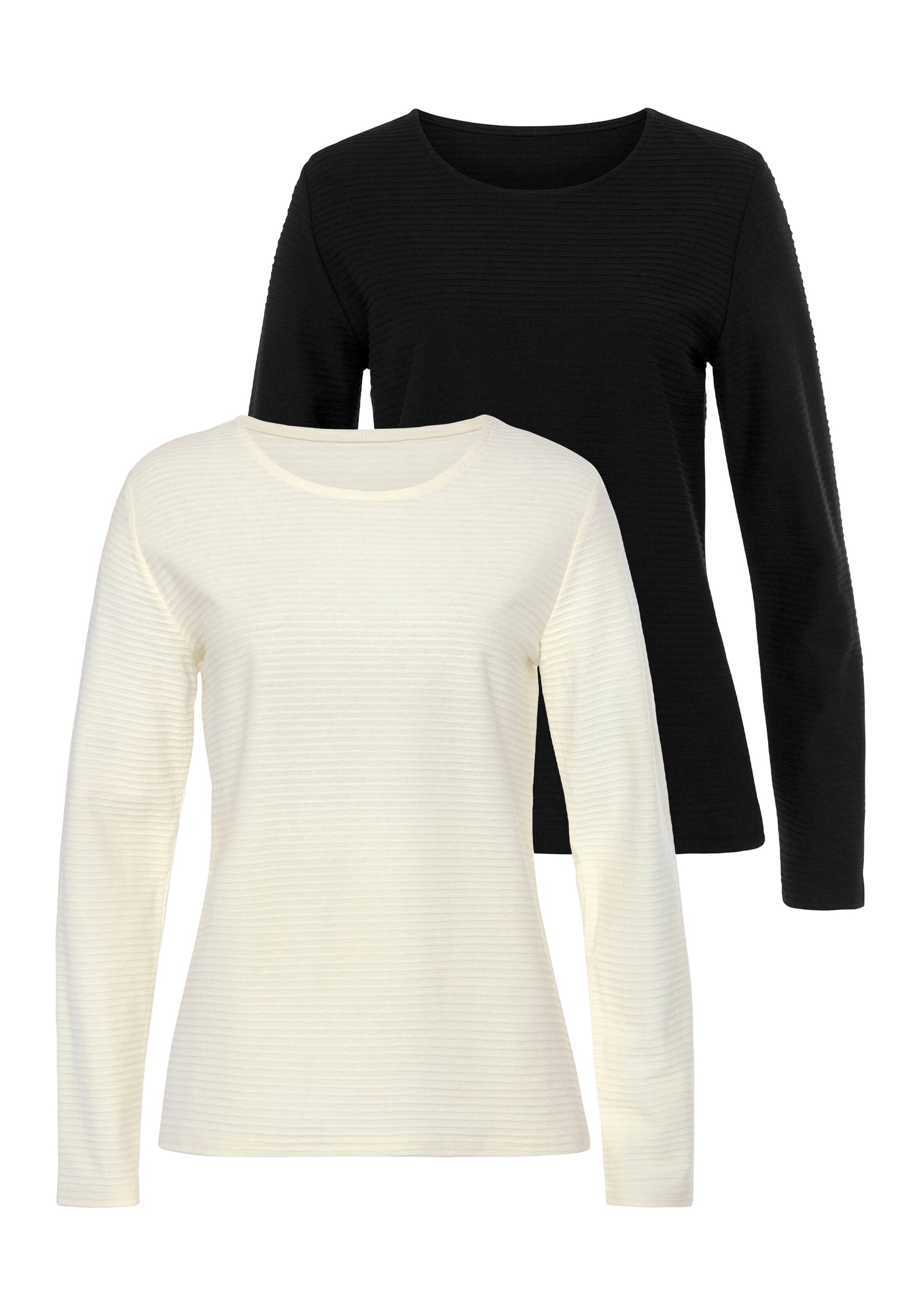 T-shirt LASCANA en beige : devant