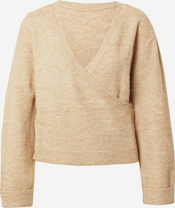 PIECES Sweater 'FANNA' in Beige: front