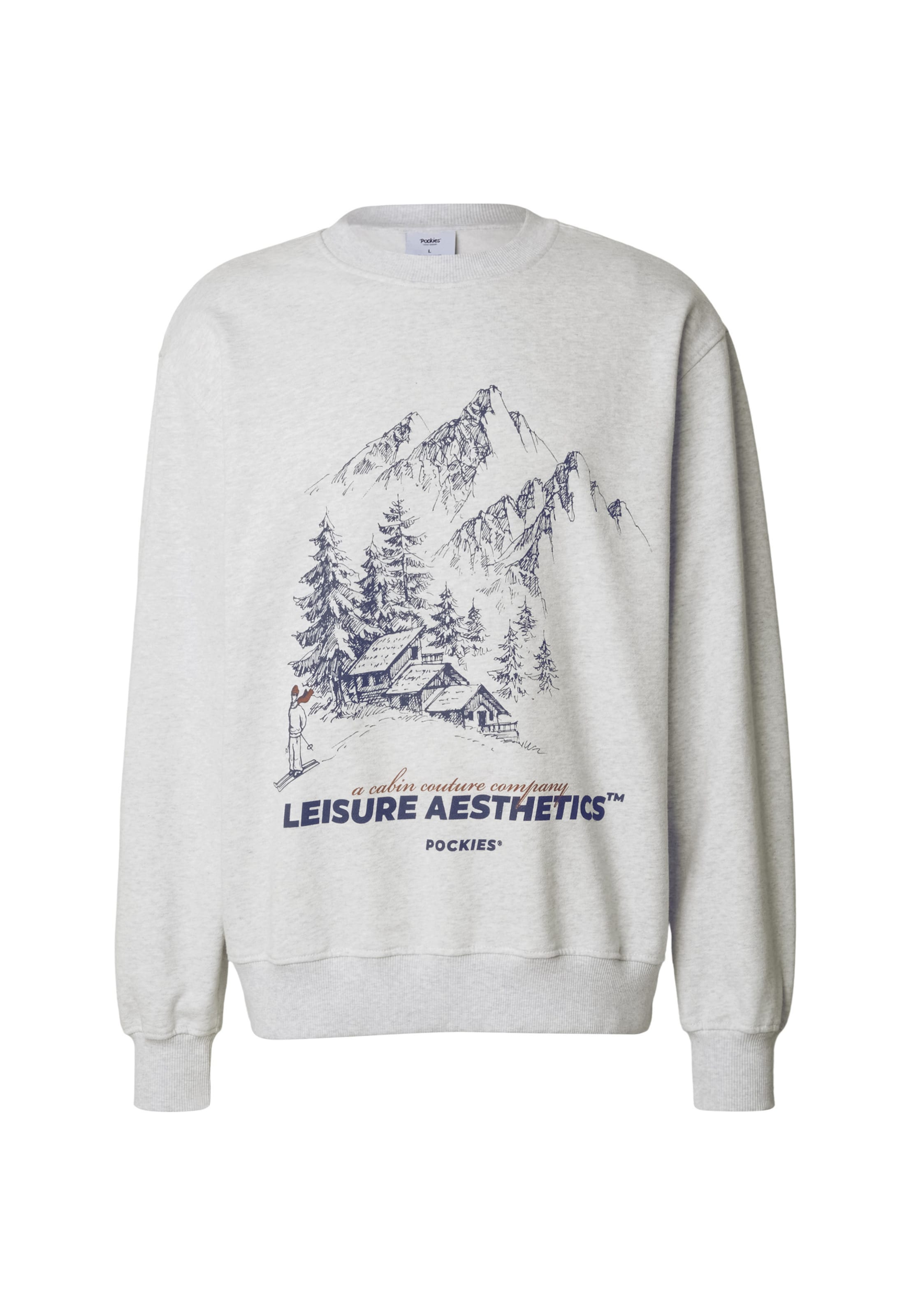 Sweat-shirt Pockies en gris : devant