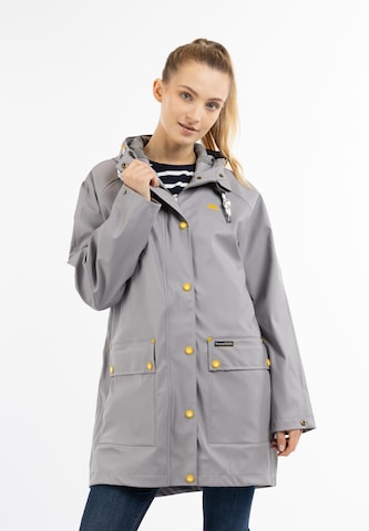 Schmuddelwedda Raincoat in Grey: front