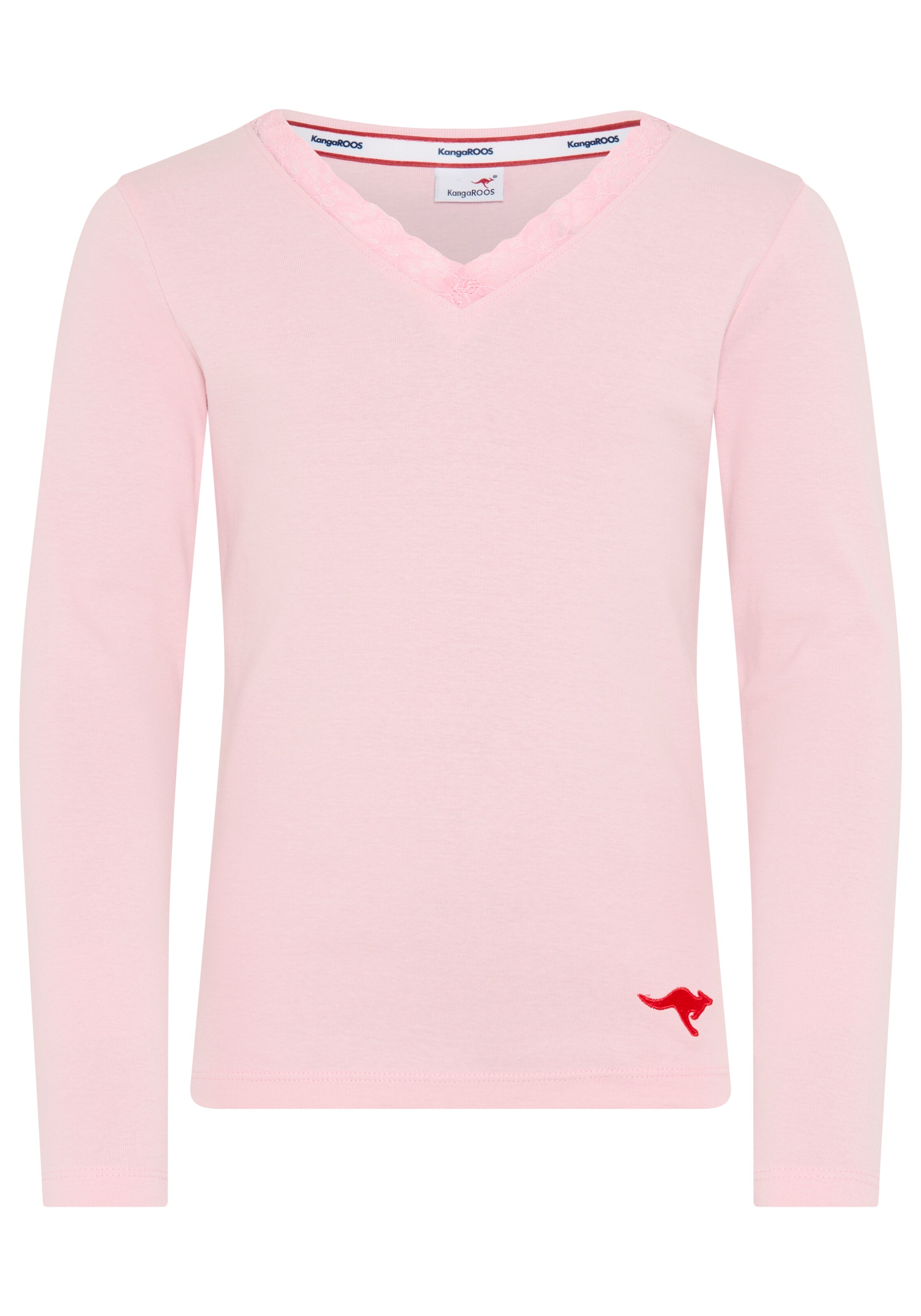 KangaROOS Shirt in Pink: front