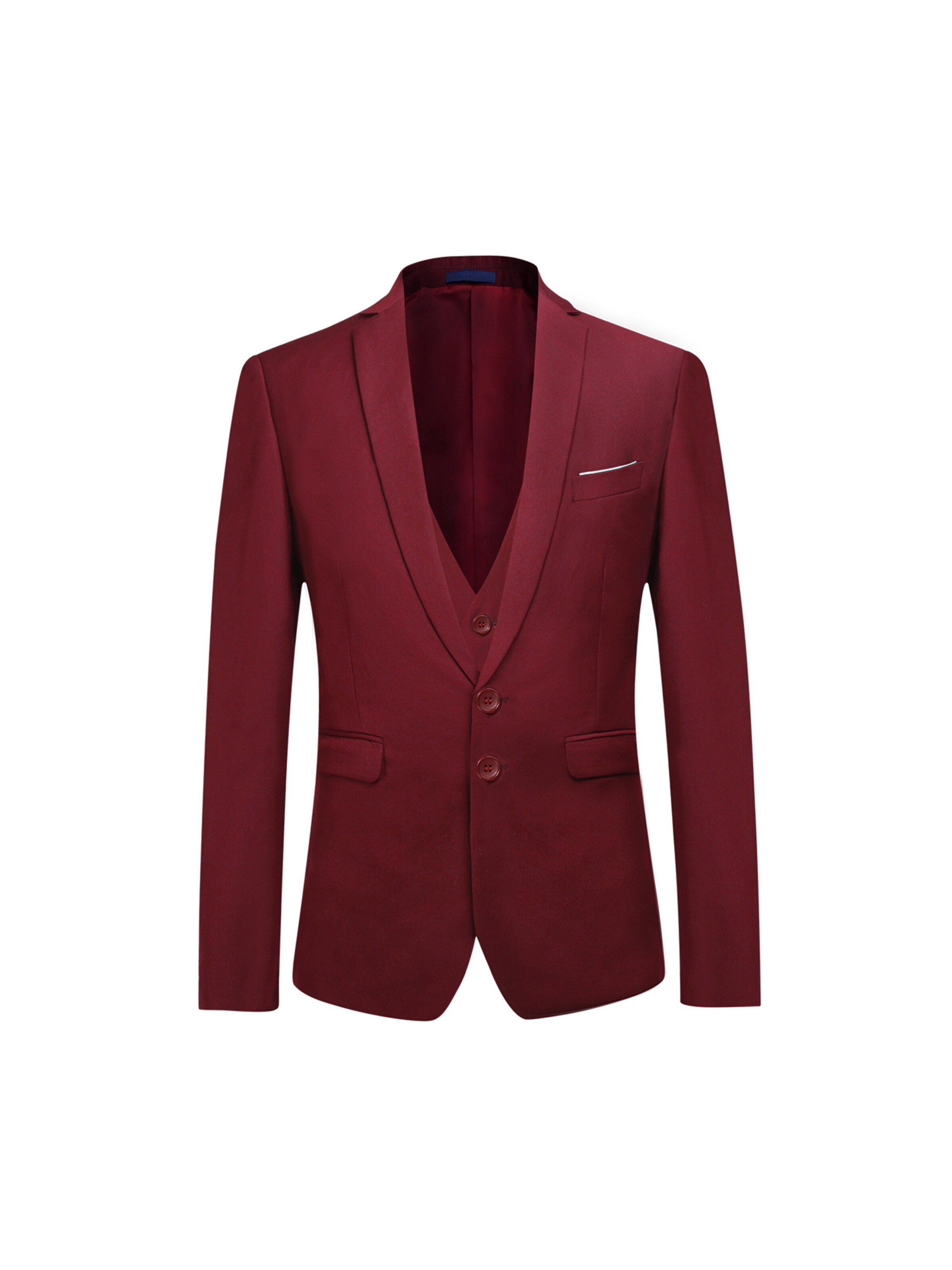 YOUTHUP Slim fit Suit 'Schlicht' in Red