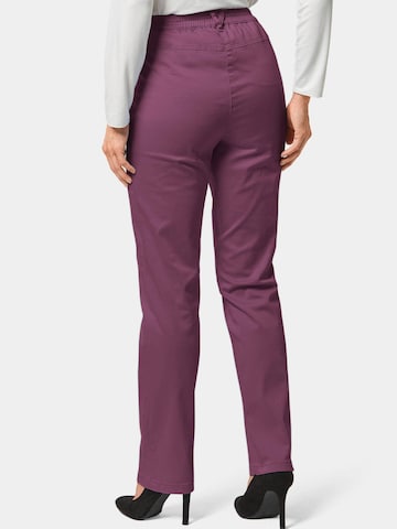 Goldner Regular Trousers in Purple