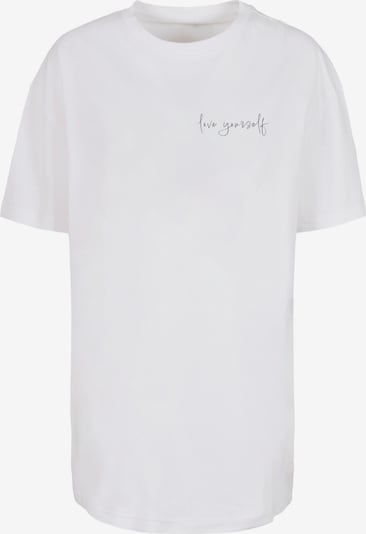 Merchcode Shirt 'Love Yourself' in schwarz / weiß, Produktansicht