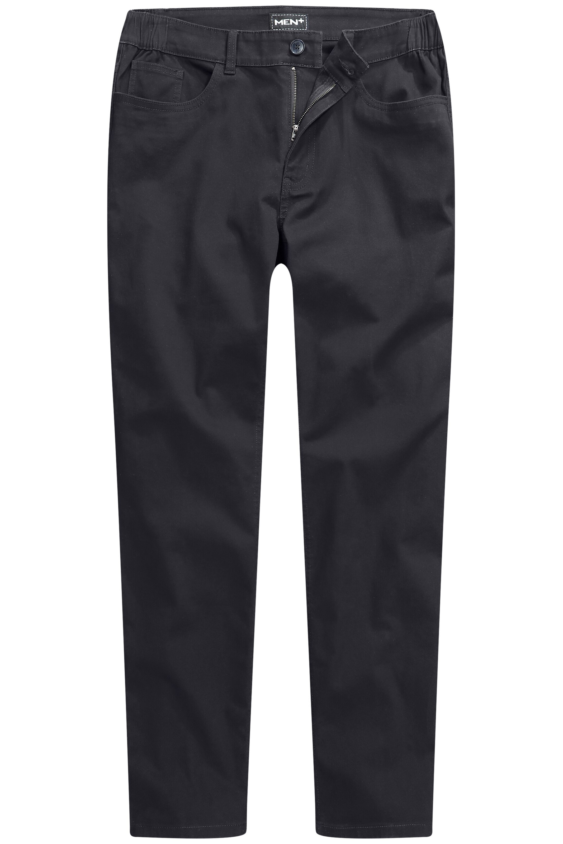 Men Plus Regular Trousers in Blue: front