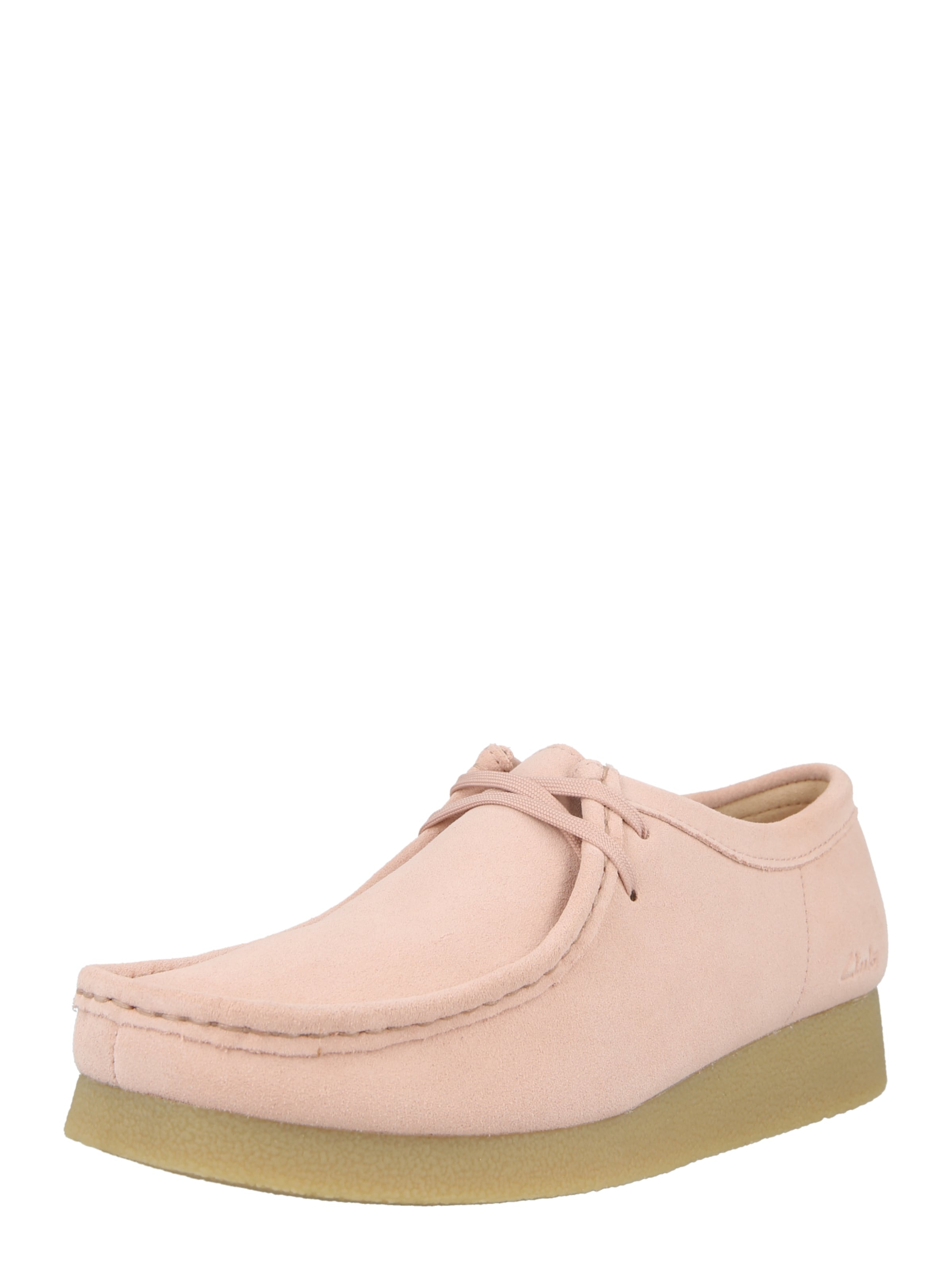 CLARKS Moccasin 'Wallabee EVO' in Pink: front