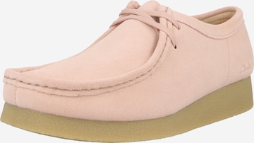 CLARKS Mokkasiina 'Wallabee EVO' värissä vaaleanpunainen: etupuoli