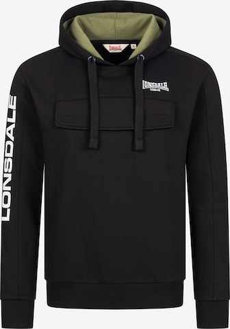 Sweat-shirt 'Rushen' LONSDALE en noir : devant
