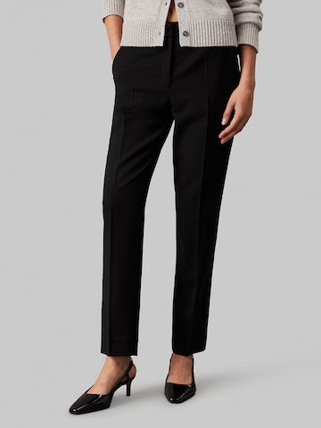 Calvin Klein Slimfit Hose in Schwarz: Vorderseite