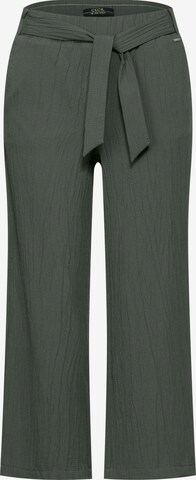 CECIL Loose fit Pants in Green: front