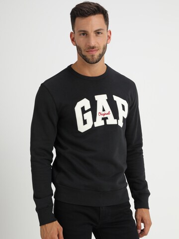 GAP Μπλούζα φούτερ σε μαύρο: μπροστά