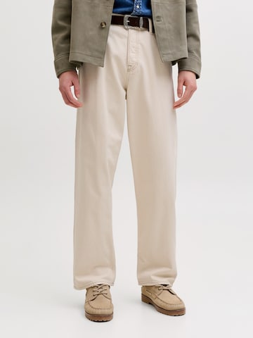 JACK & JONES Loose fit Jeans 'JJIALEX JJORIGINAL' in Beige: front