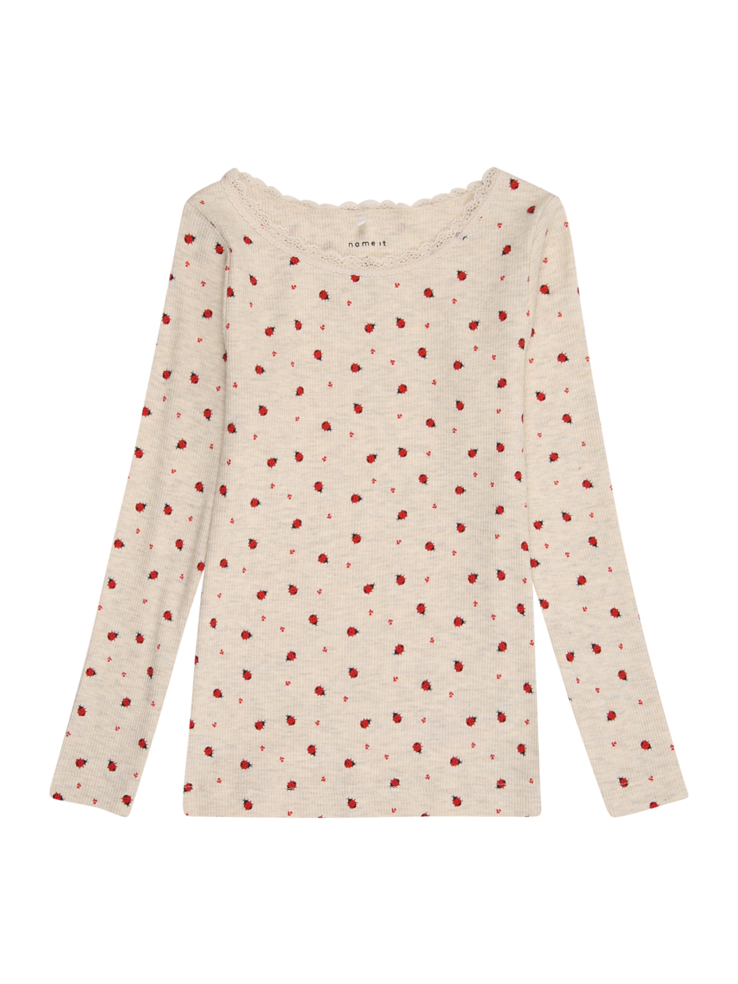 NAME IT Shirt 'NMFDab' in Beige: front